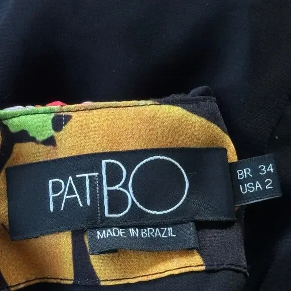 PatBo Aster Long Sleeve Cut-Out Mini Dress Floral Print Size 2 - Picture 7 of 9